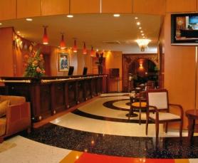 Marocký hotel Oum Palace s recepcí