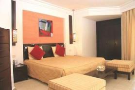 Jeden z pokojů v hotelu Sindbad, Hammamet
