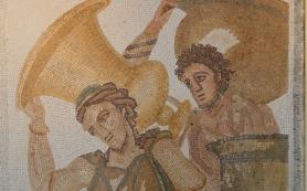 Nabeul - jedna z mozaik v archeologickém muzeu
