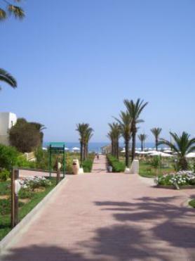 Hotel Aldiana Tunesien - pohled směrem k moři a pláži