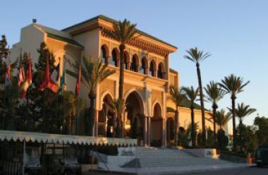 Pohled na marocký hotel Atlantic Palace