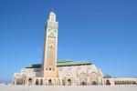 Marocká Casablanca s mešitou Hassana II.